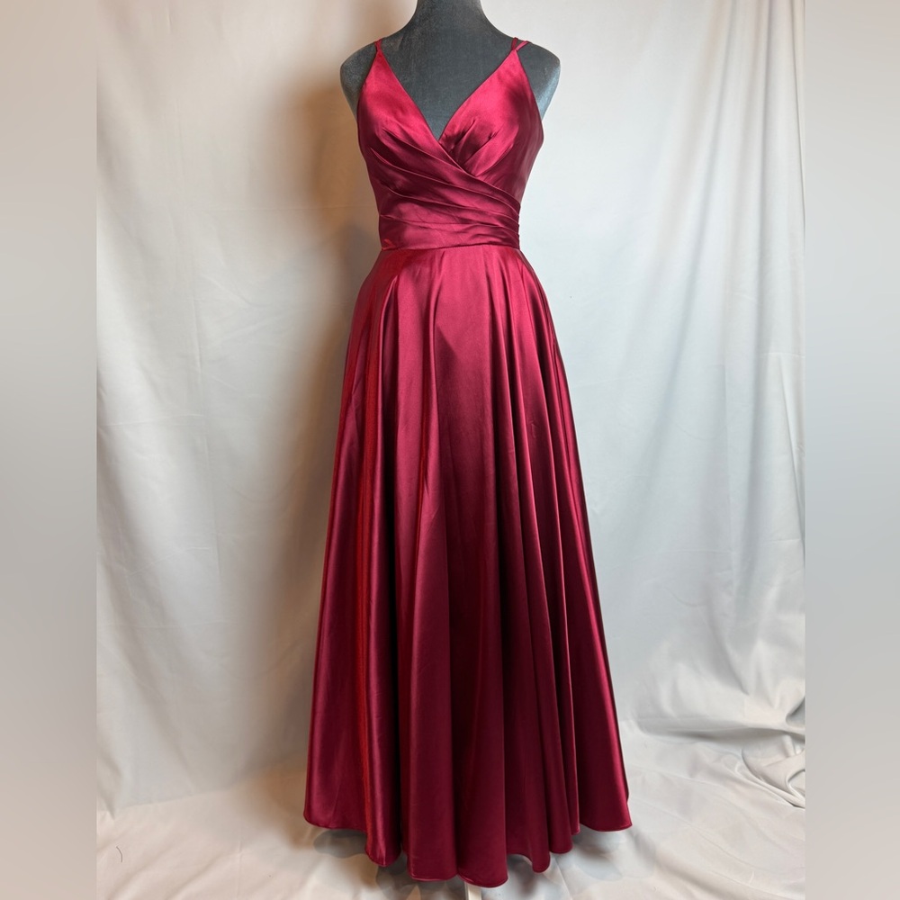 Faviana Red Sweetheart Prom Gown